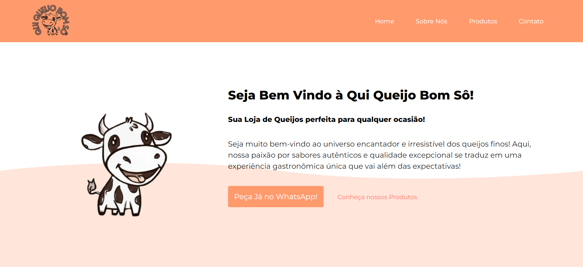 Projeto de site QuiQueijoBomSô.